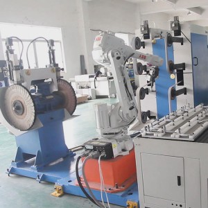 Fully automatic abb robot arm one stop polishing with 4 belt & 2 wheels