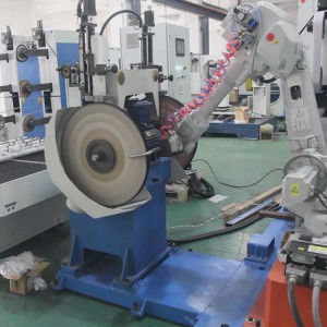 Fully automatic abb robot arm one stop polishing with 4 belt & 2 wheels