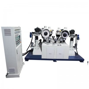 Mirror polishing machine for lock panel